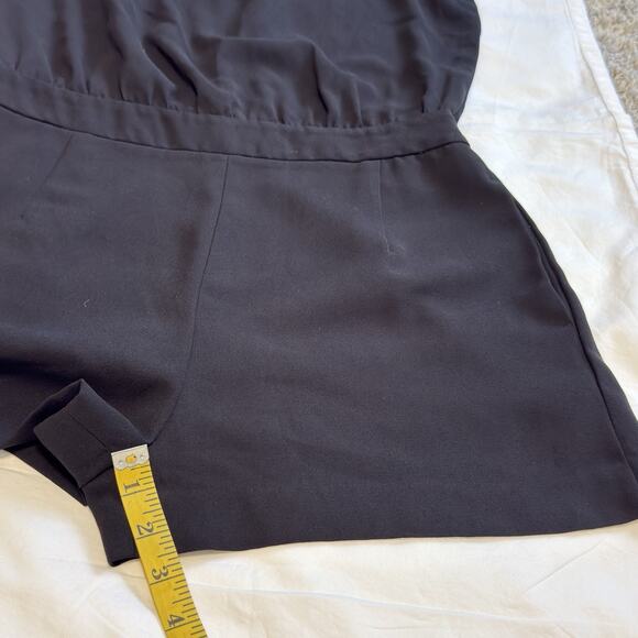 Zara Short Romper with Embellished Shoulders and Open Back, Size L - Picture 11 of 12